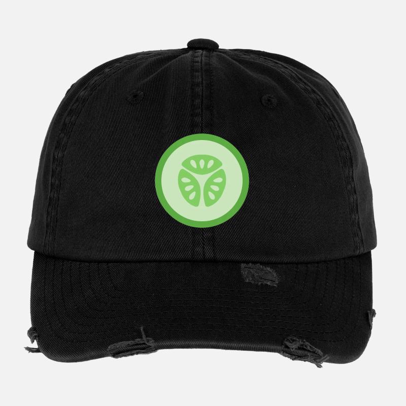Cucumber Slice Flexfit Vintage Destroyed Cap