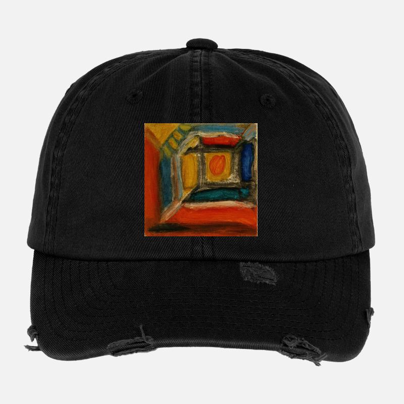 Farbiges Innenraum-Fragment Flexfit Vintage Destroyed Cap