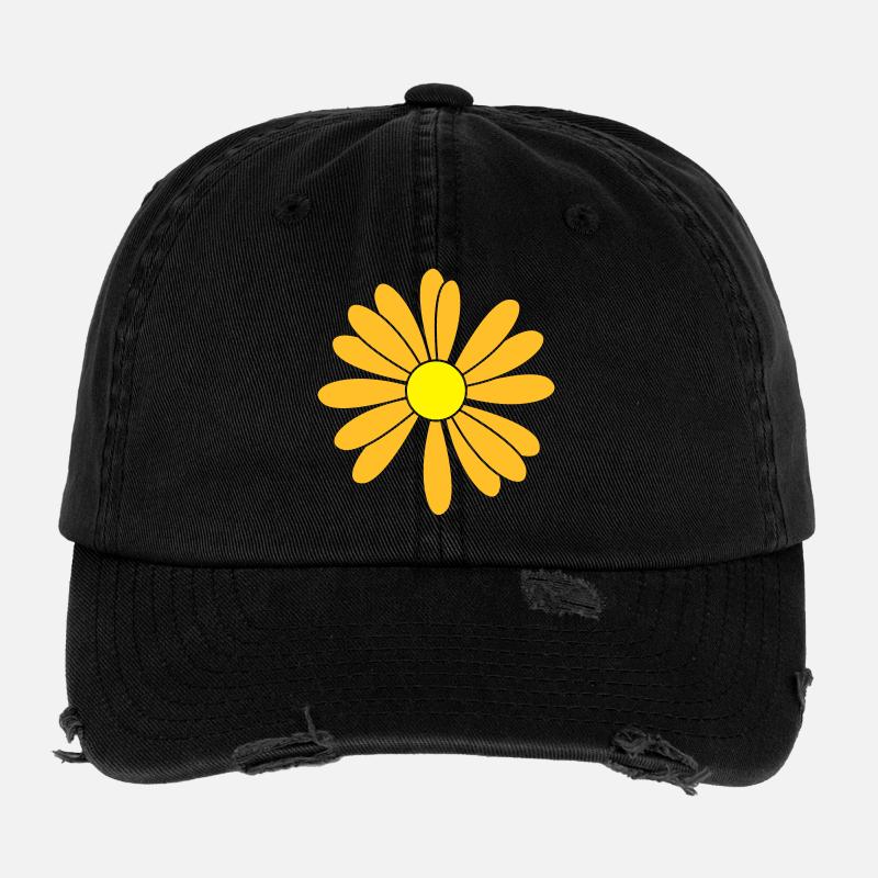 Flowers patch Flexfit Vintage Destroyed Cap
