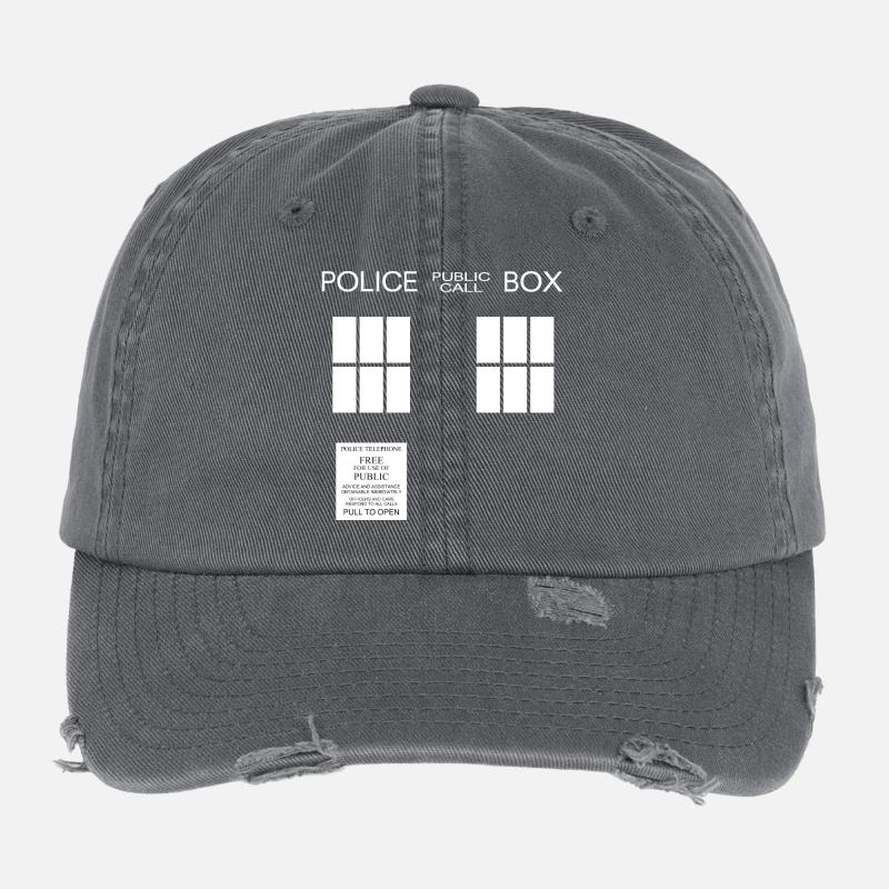 Police box Flexfit Vintage Destroyed Cap