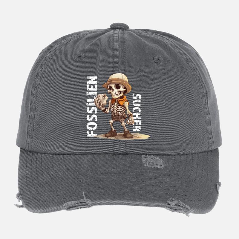 Fossilenjäger Skelettabenteuer Flexfit Vintage Destroyed Cap