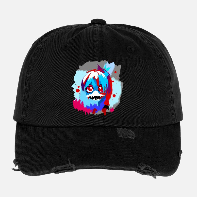 Gremlinface Flexfit Vintage Destroyed Cap