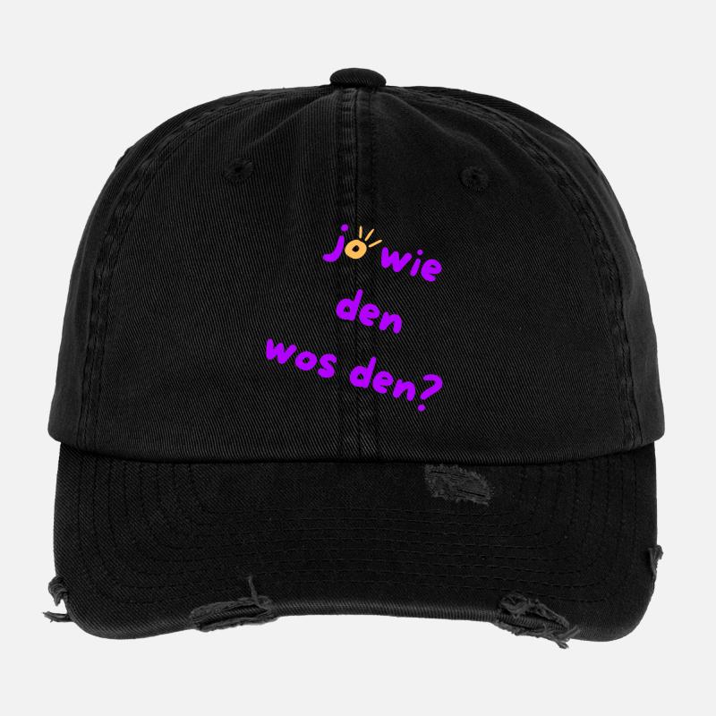 Wie den? Wos den? Austrian Slang 🤠 Flexfit Vintage Destroyed Cap