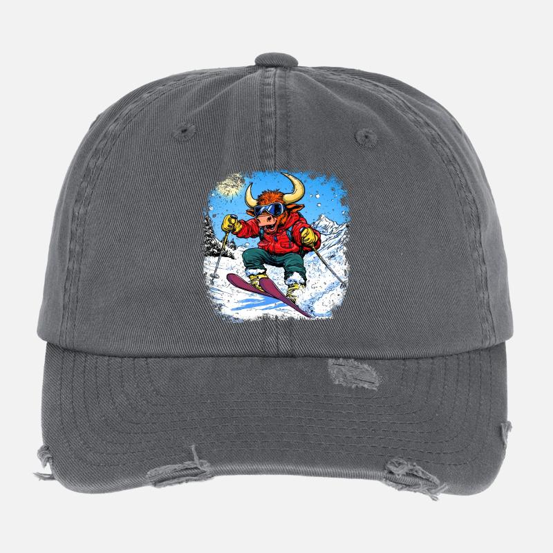 Ski Taurus Casquette vintage effet usé Flexfit