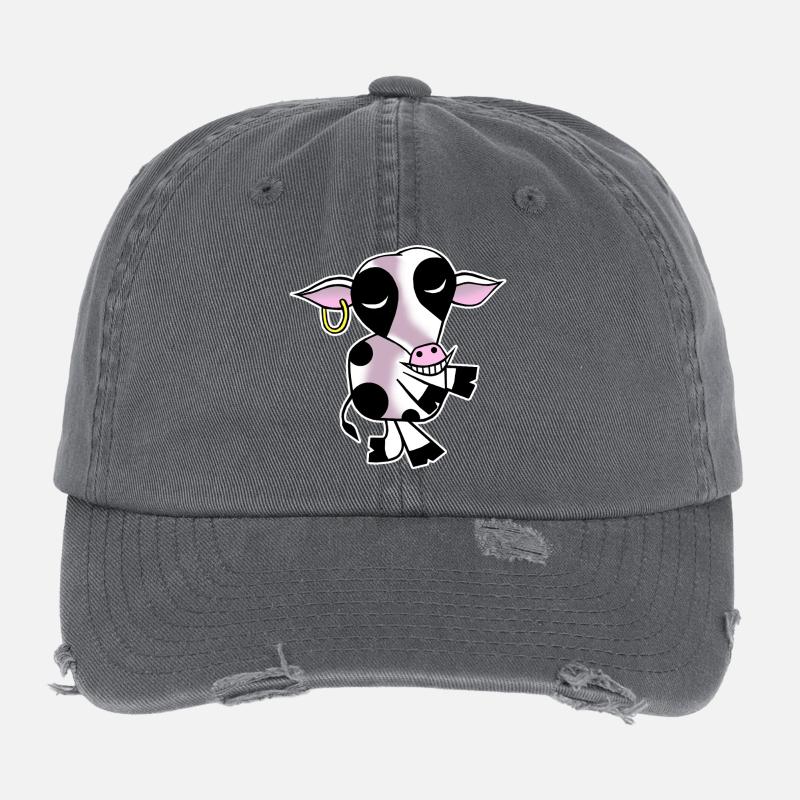 Einladende Kuh Flexfit Vintage Destroyed Cap