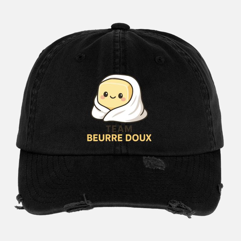 Team beurre doux Casquette vintage effet usé Flexfit
