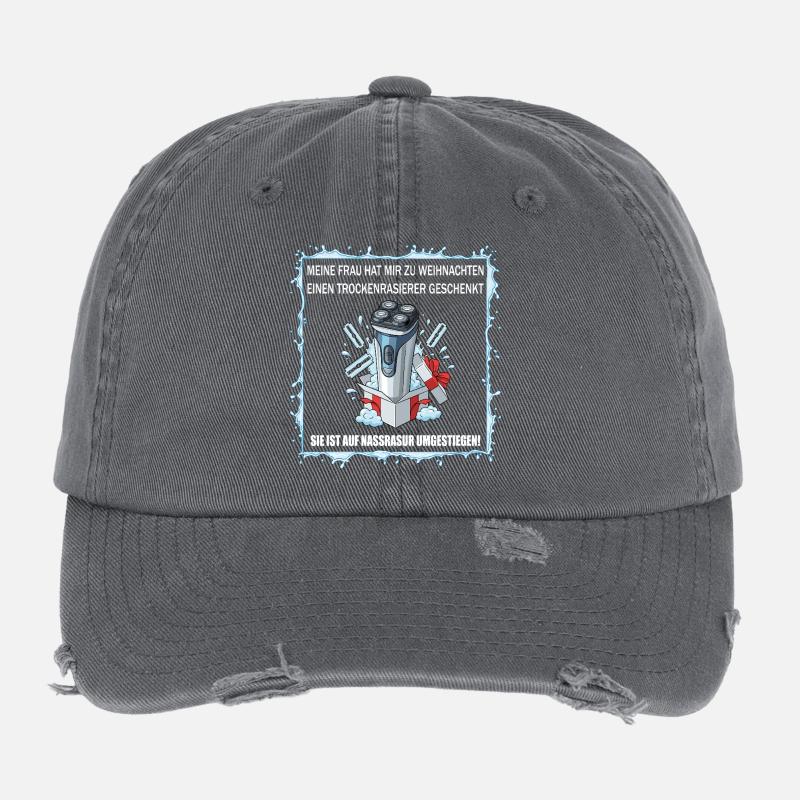 Dry Shaver Gift Flexfit Vintage Destroyed Cap