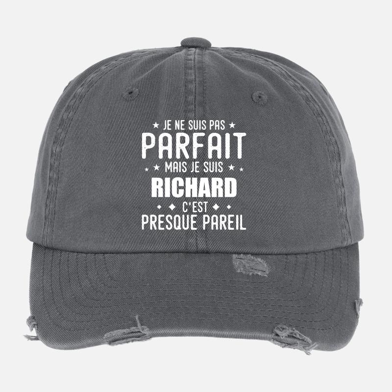 Richard : authentique, imparfait, top, perfection Casquette vintage effet usé Flexfit