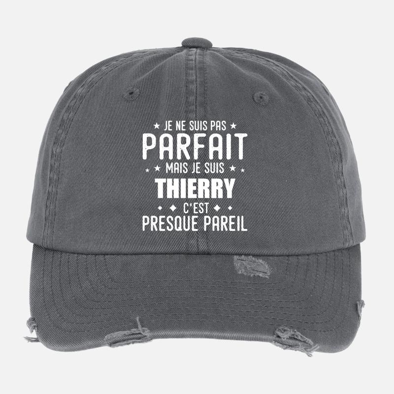 Thierry: authentisch, unvollkommen, oben, perfekt Flexfit Vintage Destroyed Cap
