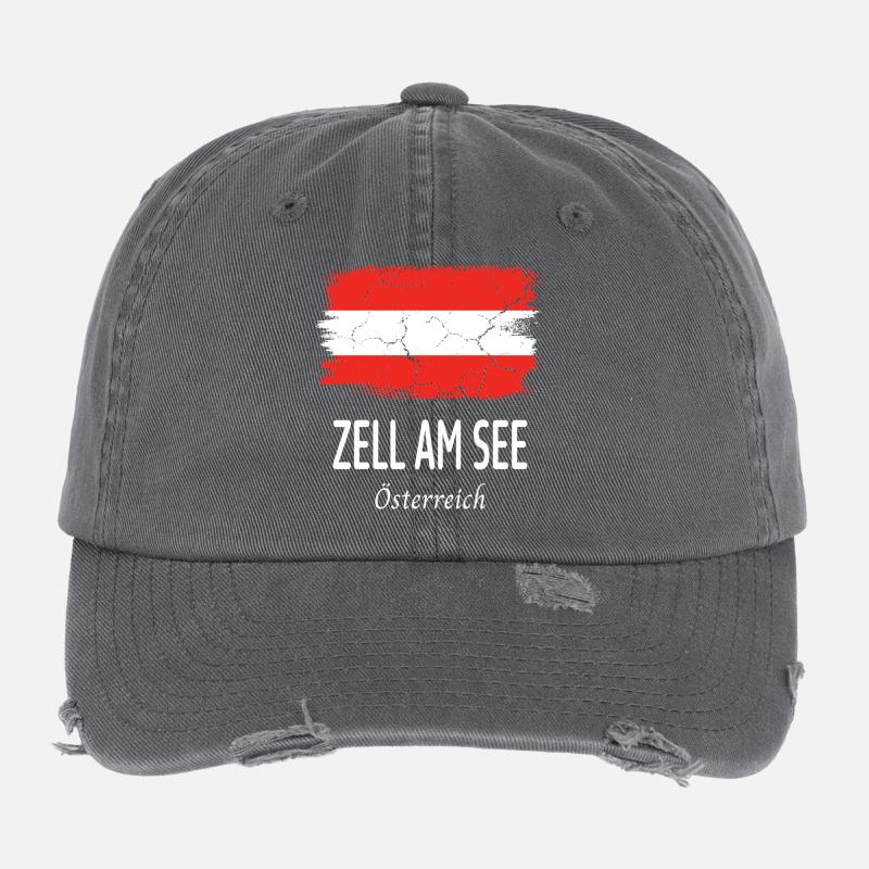 Zell am See Flexfit Vintage Destroyed Cap