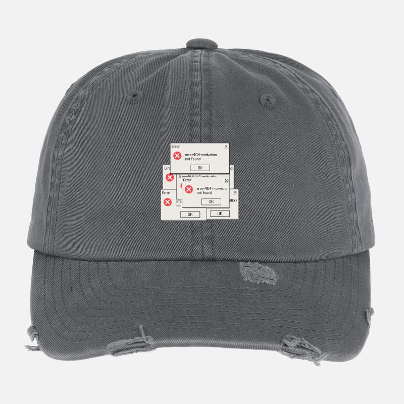 404 Motivation not found Flexfit Vintage Destroyed Cap