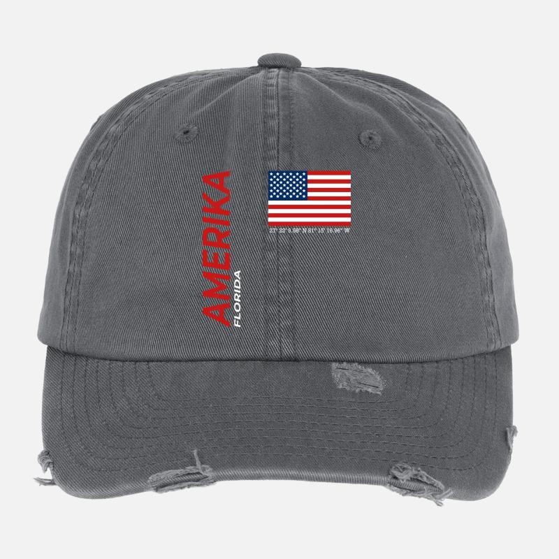 Floride Casquette vintage effet usé Flexfit