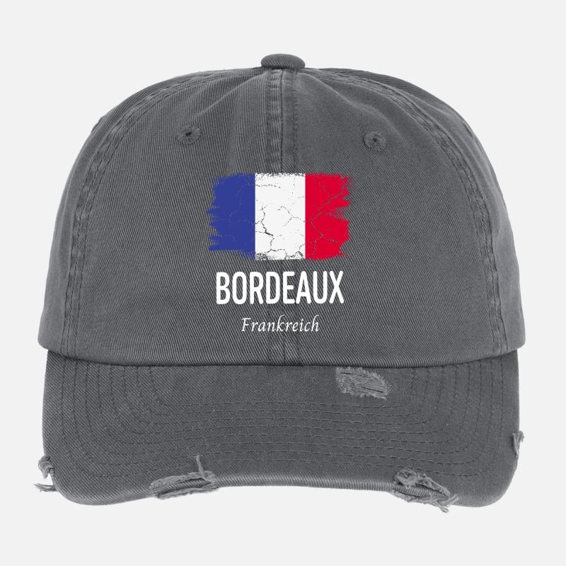 Bordeaux Casquette vintage effet usé Flexfit