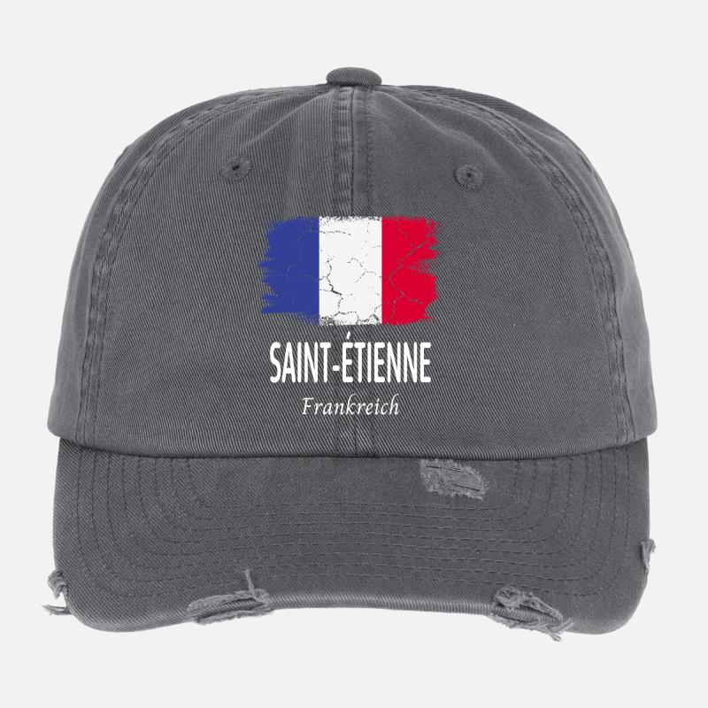Saint-Étienne Casquette vintage effet usé Flexfit