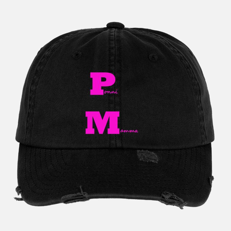 PonyMom rose Casquette vintage effet usé Flexfit