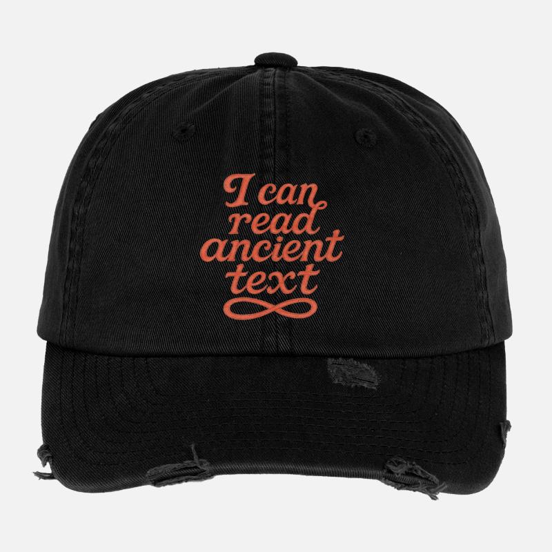 Ich kann alte Texte lesen Flexfit Vintage Destroyed Cap