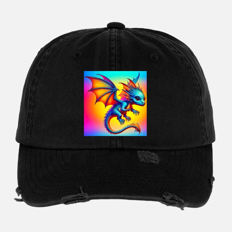 Drache Flexfit Vintage Destroyed Cap