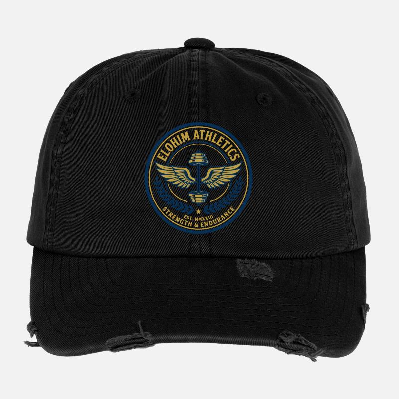 Elohim Hebrew Israelite Flexfit Vintage Destroyed Cap