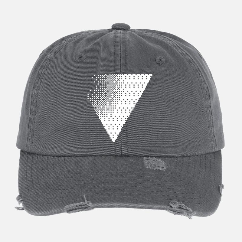 Fondu géométrique en triangle pointillé Casquette vintage effet usé Flexfit