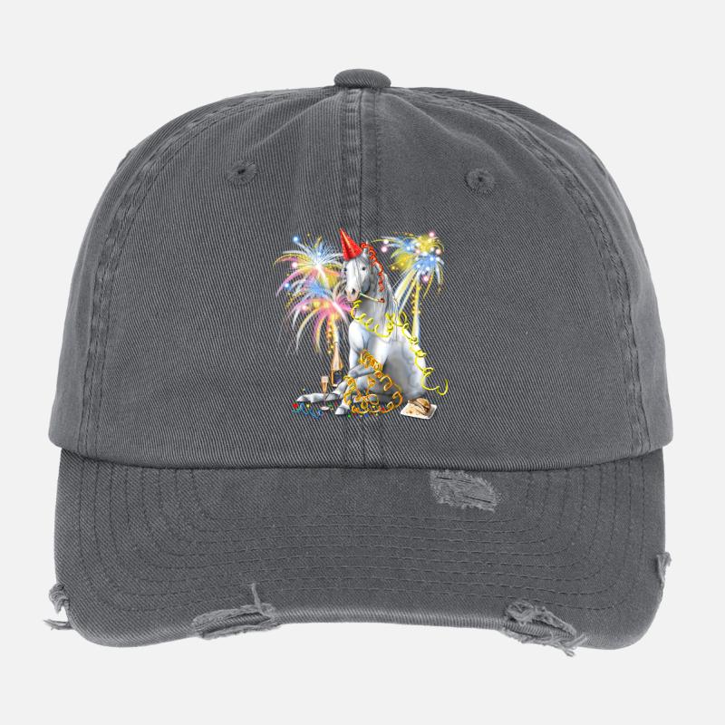 Partyhengst Silvesterknaller Flexfit Vintage Destroyed Cap