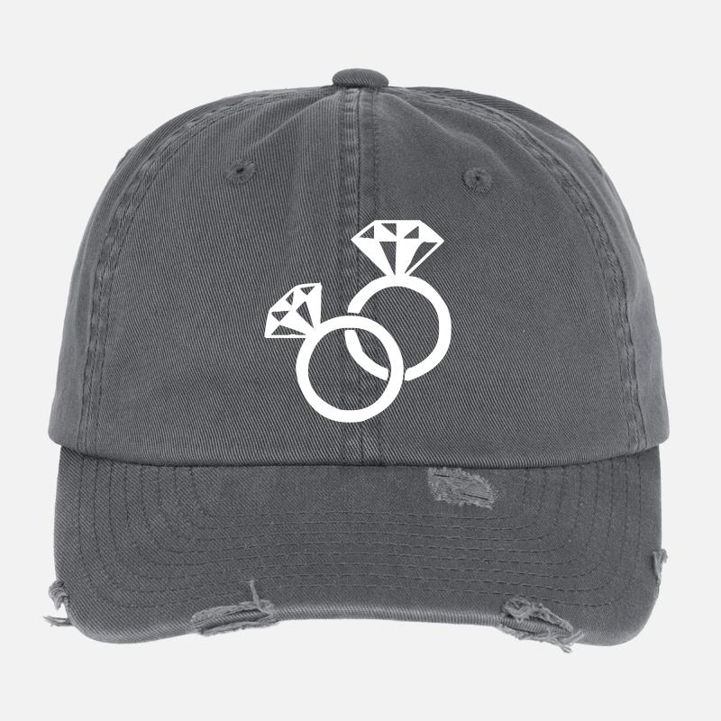 Die Diamantringe Flexfit Vintage Destroyed Cap