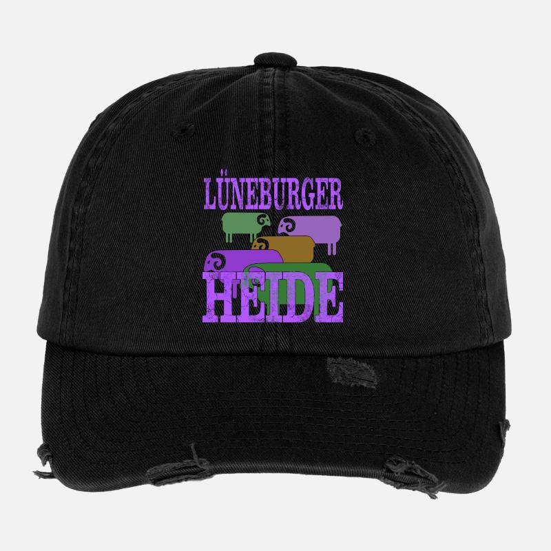 Lüneburger Heide Motiv Flexfit Vintage Destroyed Cap
