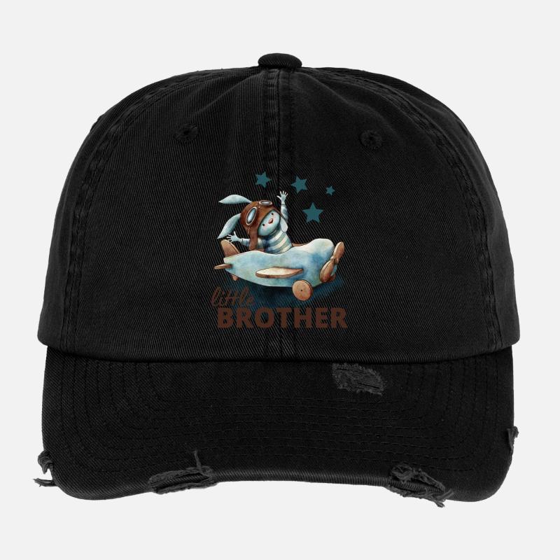 Little brother - Flexfit Vintage Destroyed Cap - black
