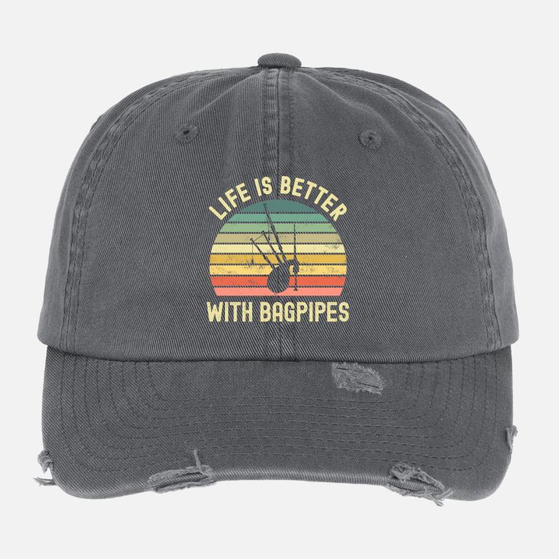 Bagpipes Flexfit Vintage Destroyed Cap