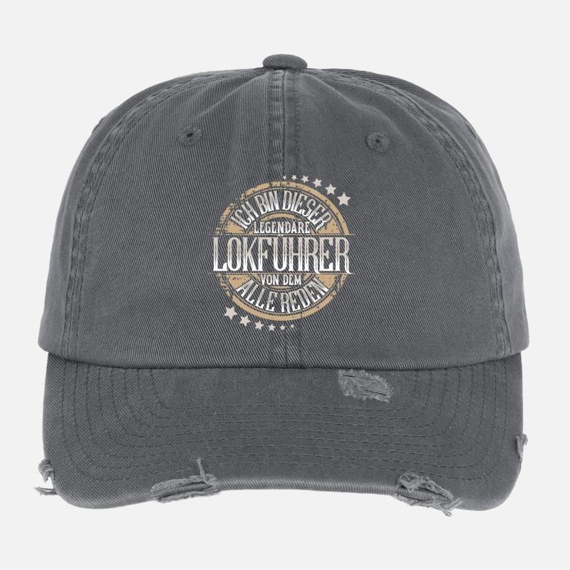 Lokführer Flexfit Vintage Destroyed Cap