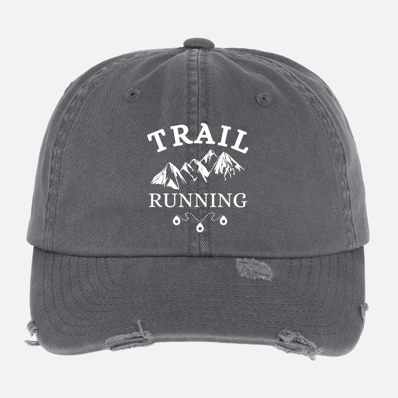 trail, trail running, course à pied Casquette vintage effet usé Flexfit