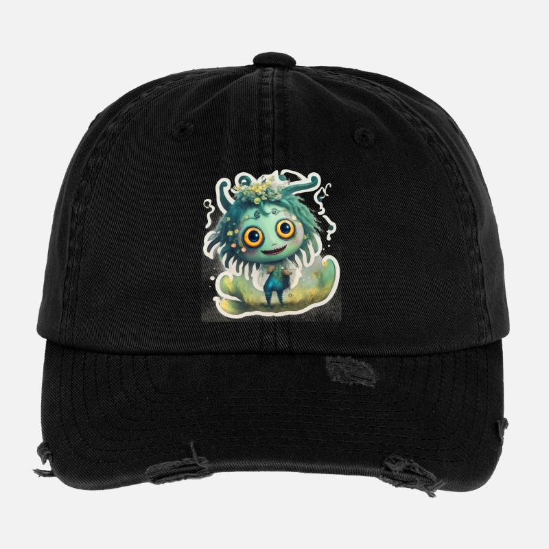 Monstres Casquette vintage effet usé Flexfit