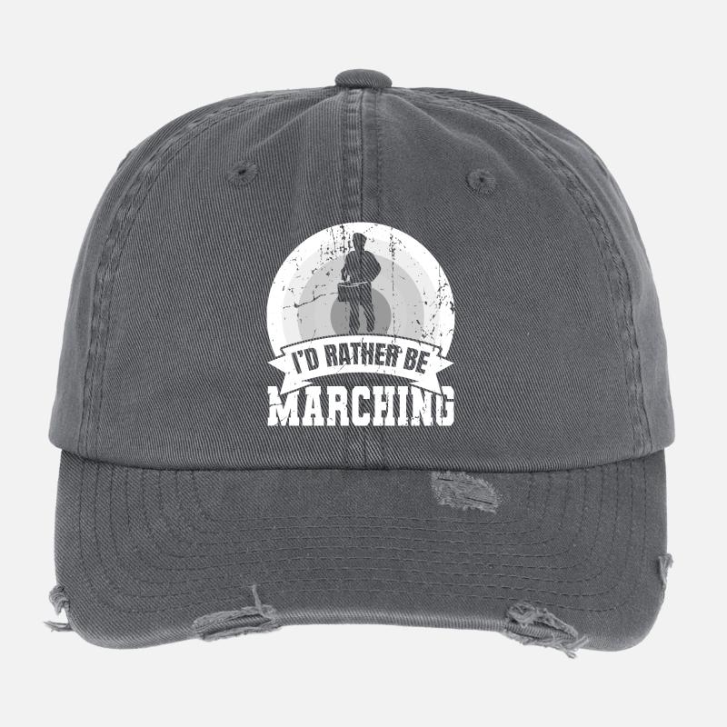 Lustiger Trommler Spruch Flexfit Vintage Destroyed Cap