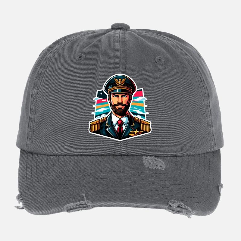 Kapitän bunt Flexfit Vintage Destroyed Cap