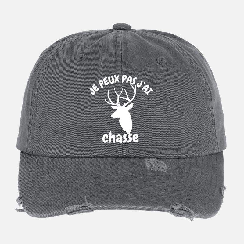 I can't I hunted Flexfit Vintage Destroyed Cap