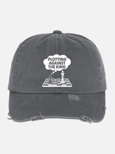 Complot contre le roi - Casquette vintage effet usé Flexfit - charbon - Devant