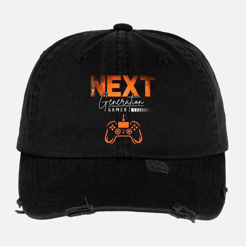 Next Generation Gamer Tee Flexfit Vintage Destroyed Cap