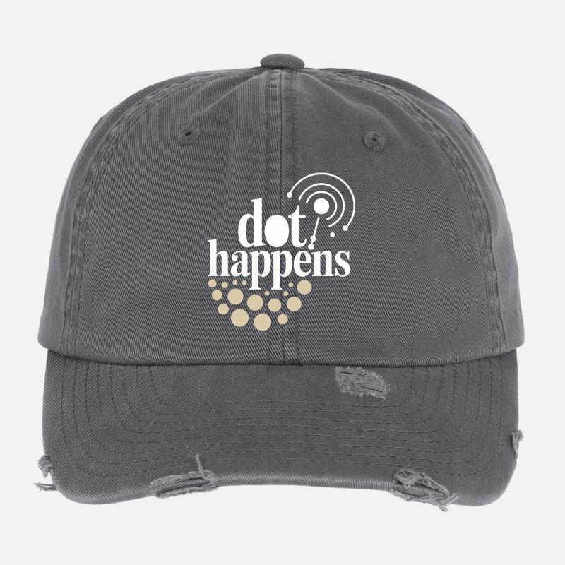 Dot Happens Morse Code Fun Casquette vintage effet usé Flexfit
