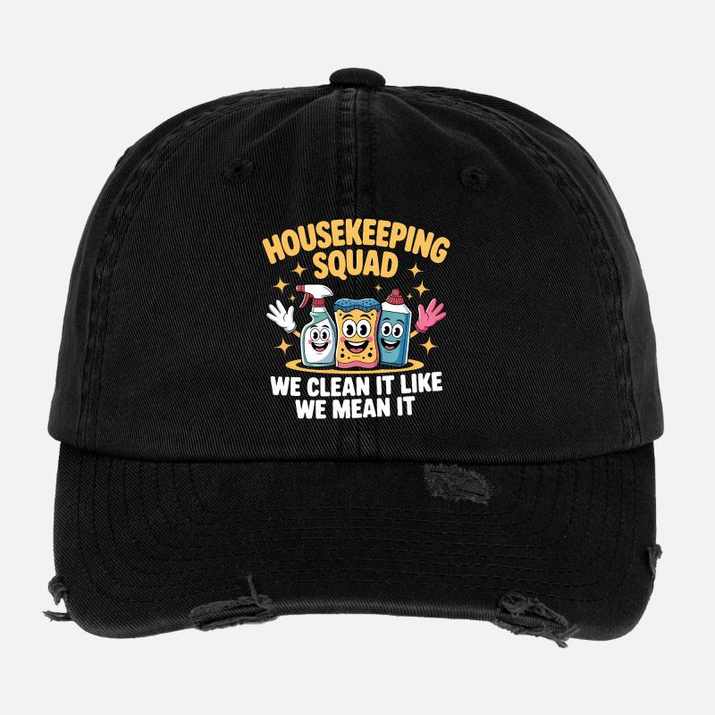 Conception de nettoyage amusante Casquette vintage effet usé Flexfit