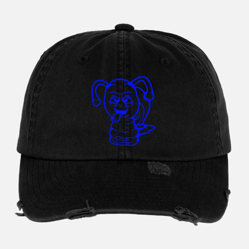 escargot vilain langue sortant méchant petit cool Casquette vintage effet usé Flexfit