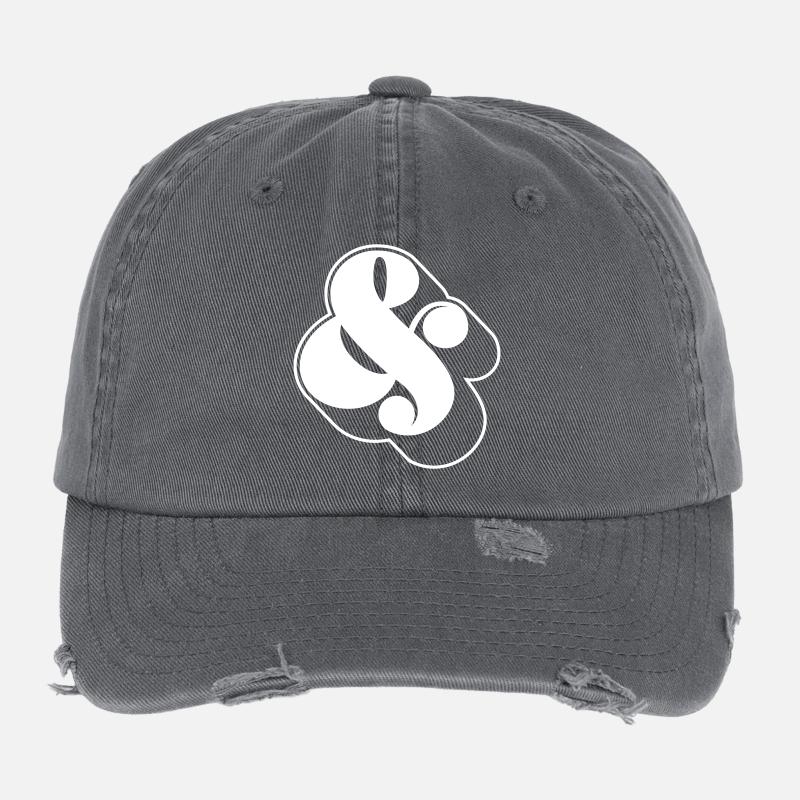 Et-Zeichen & – Funky Swag Symbol Design Flexfit Vintage Destroyed Cap