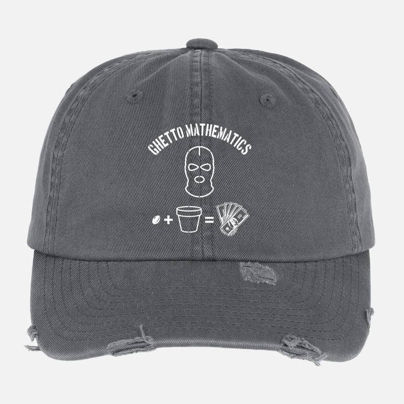 Mathématiques du ghetto Casquette vintage effet usé Flexfit