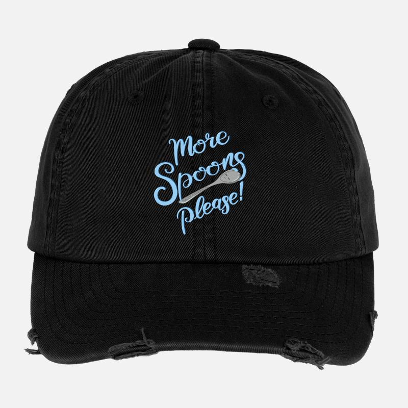 Plus de cuillères, s’il vous plaît ! Casquette vintage effet usé Flexfit
