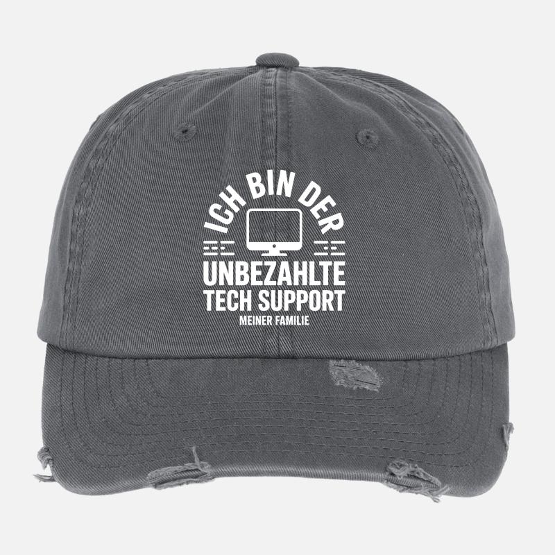 Support technique familial non rémunéré Casquette vintage effet usé Flexfit