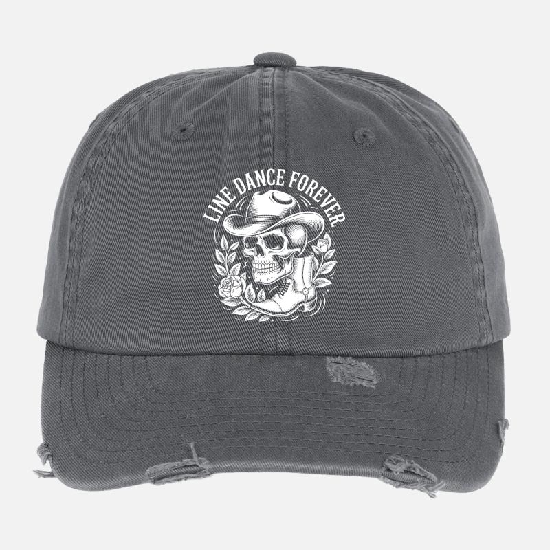 Western de la danse en ligne Casquette vintage effet usé Flexfit