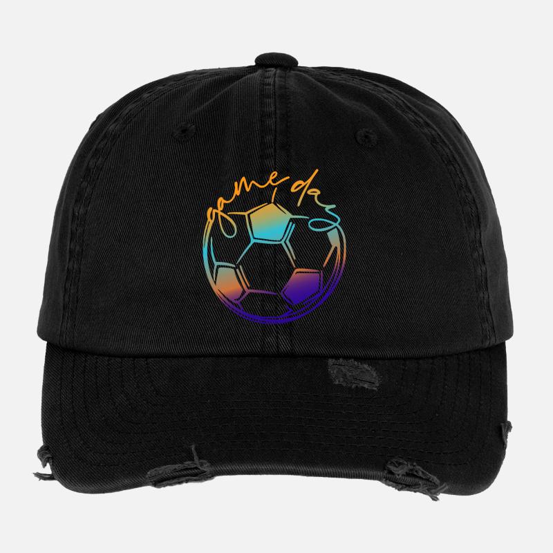 Game Day | Soccer Player Flexfit Vintage Destroyed Cap