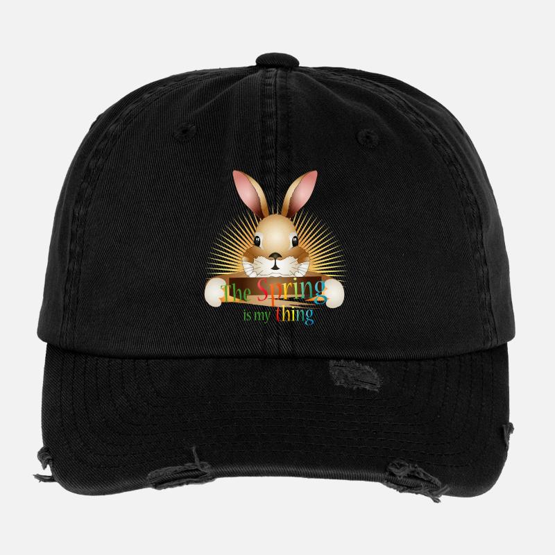 Lapin Radiant – Le Printemps, c’est mon truc Casquette vintage effet usé Flexfit