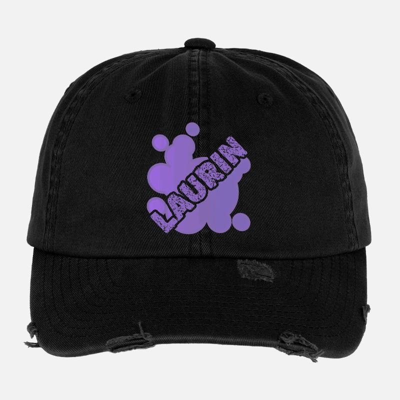 Laurin comme prénom Casquette vintage effet usé Flexfit