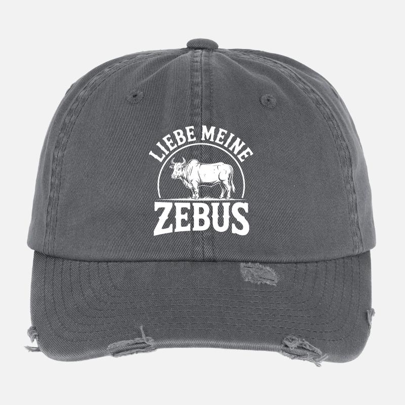 J’adore mon logo Zebus Casquette vintage effet usé Flexfit