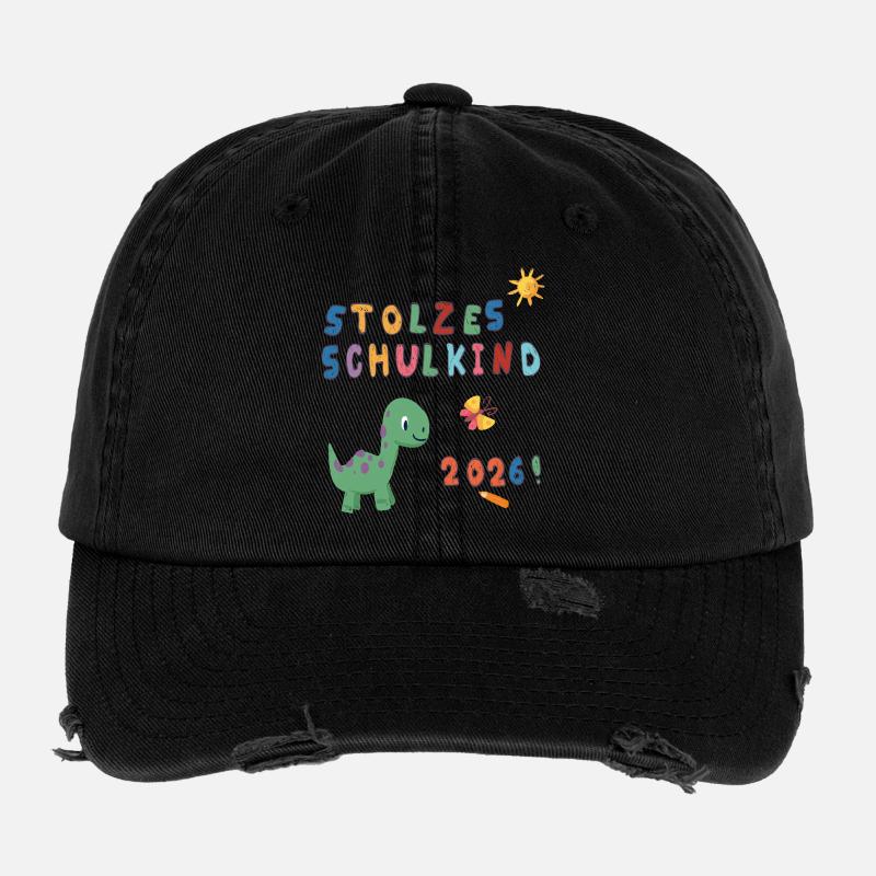 Stolzes Schulkind 2026  Flexfit Vintage Destroyed Cap