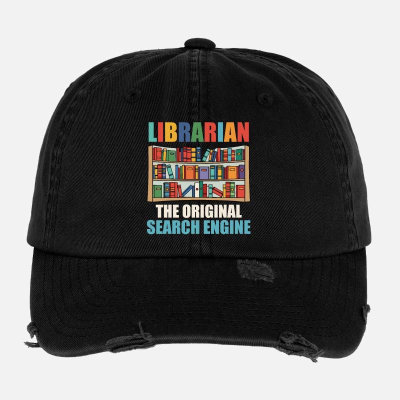 Lecture de livres de la bibliothèque Bookaholic Lecture Casquette vintage effet usé Flexfit